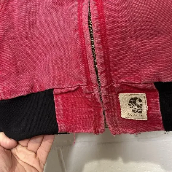 Vintage Carhartt Quilted Active Jacket “Red Aztec” J79 RED
